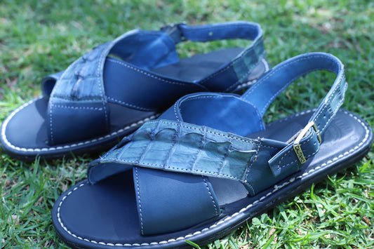 Cruzado Balsas - Cola de cocodrilo azul